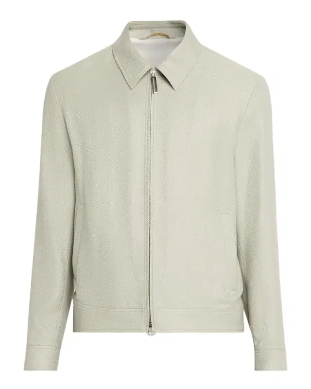 Stefano Ricci Men 's Textured Cashmere-Blend Zip Jacket