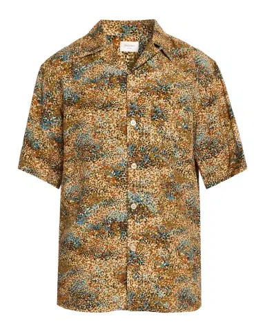Saint Laurent Men's Confetti Viscose Short-Sleeve Shirt | Thumbnail 1