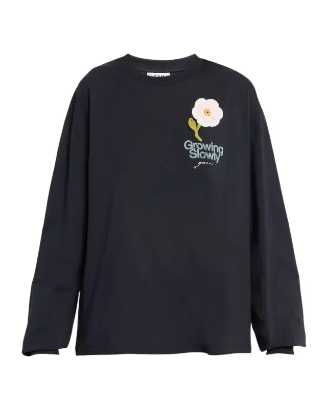 Embroidered Long-Sleeve Tee