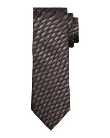 ZEGNA Men's Micro-Geometric Silk Jacquard Tie | Thumbnail 1