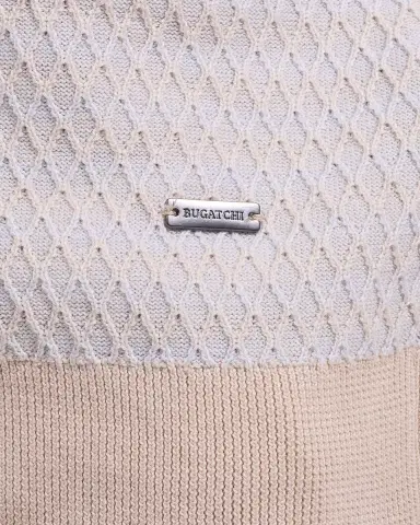 Bugatchi Men's Two-Tone Honeycomb Button-Front Sweater | Thumbnail 5 Bugatchi Men's Two-Tone Honeycomb Button-Front Sweater | Thumbnail 5