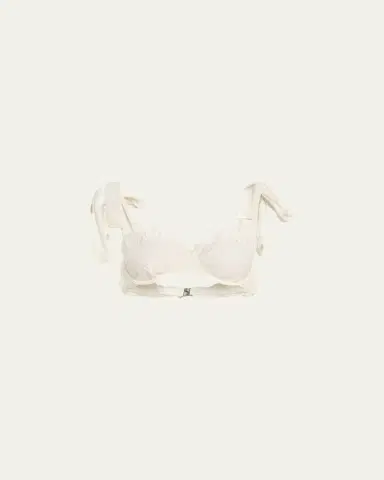 Simkhai Sofie Embroidered Tie-Strap Bikini Top | Thumbnail 4 Simkhai Sofie Embroidered Tie-Strap Bikini Top | Thumbnail 4