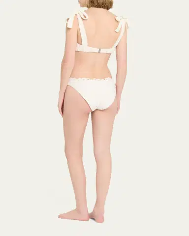 Simkhai Sofie Embroidered Tie-Strap Bikini Top | Thumbnail 6 Simkhai Sofie Embroidered Tie-Strap Bikini Top | Thumbnail 6