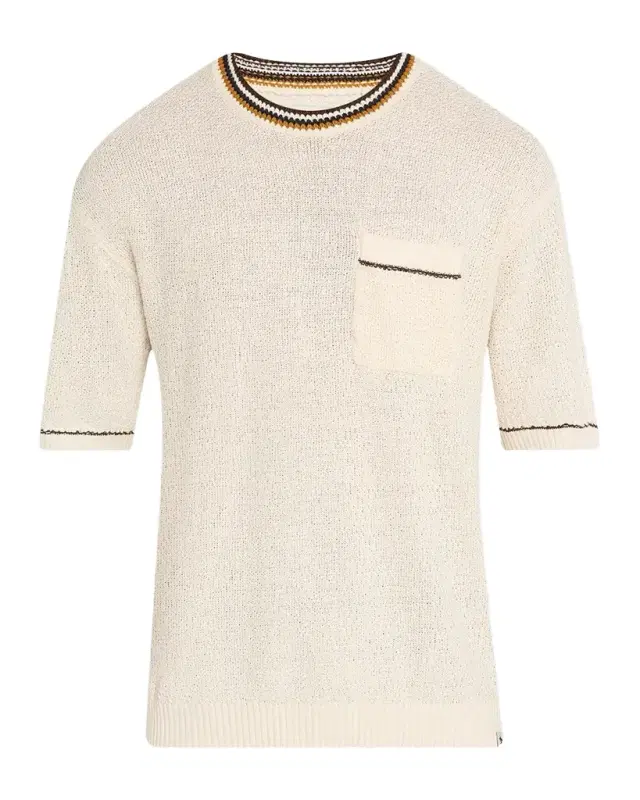 Scotch & Soda Men 's Cotton-Blend Knit Short-Sleeve Sweater