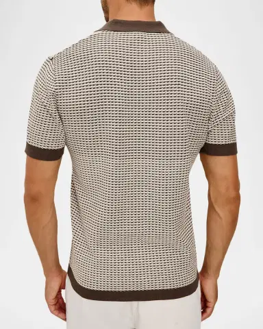 RAILS Men's Hayden Cotton and Silk Polo Sweater | Thumbnail 3 RAILS Men's Hayden Cotton and Silk Polo Sweater | Thumbnail 3