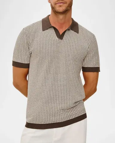 RAILS Men's Hayden Cotton and Silk Polo Sweater | Thumbnail 4 RAILS Men's Hayden Cotton and Silk Polo Sweater | Thumbnail 4
