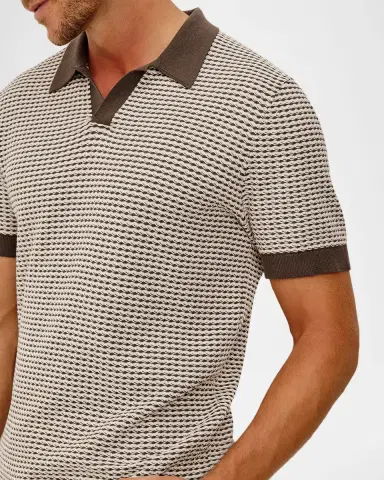 RAILS Men's Hayden Cotton and Silk Polo Sweater | Thumbnail 5 RAILS Men's Hayden Cotton and Silk Polo Sweater | Thumbnail 5