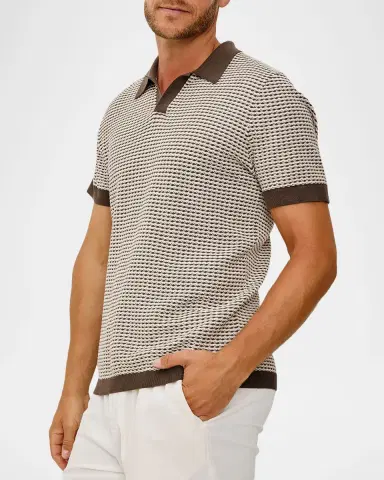 RAILS Men's Hayden Cotton and Silk Polo Sweater | Thumbnail 6 RAILS Men's Hayden Cotton and Silk Polo Sweater | Thumbnail 6