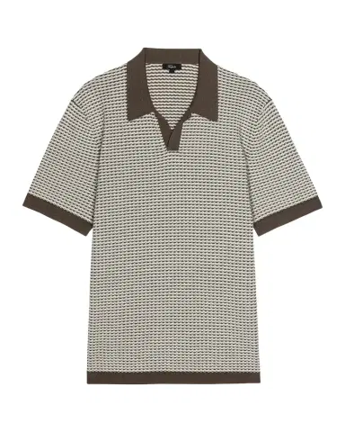 RAILS Men's Hayden Cotton and Silk Polo Sweater | Thumbnail 1 RAILS Men's Hayden Cotton and Silk Polo Sweater | Thumbnail 1