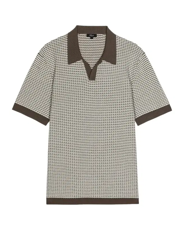Men 's Hayden Cotton and Silk Polo Sweater