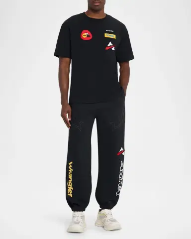 Avirex x Wrangler Men's Graphic-Print Jogger Pants | Thumbnail 2 Avirex x Wrangler Men's Graphic-Print Jogger Pants | Thumbnail 2