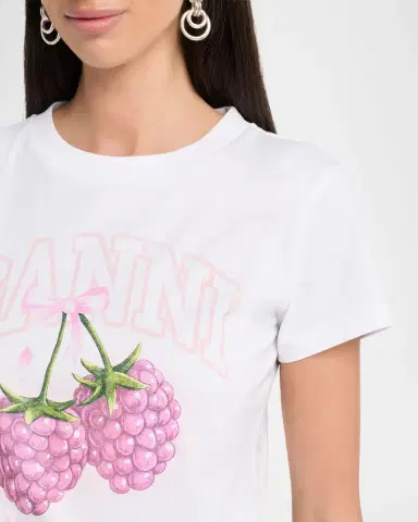 Ganni Baby-Fit Graphic Tee | Thumbnail 5