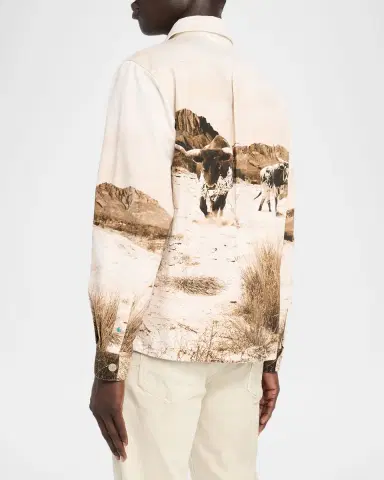 Scotch & Soda Graphic Cotton Overshirt | Thumbnail 3