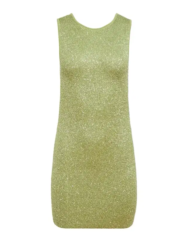 Alaina Sequined Knit Mini Dress