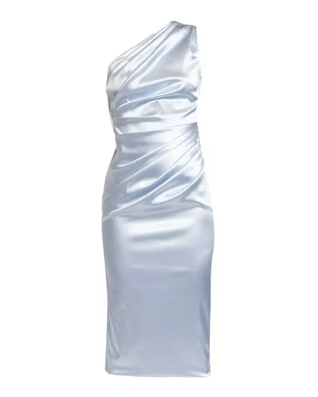 Dolce & Gabbana Draped Satin One-Shoulder Dress
