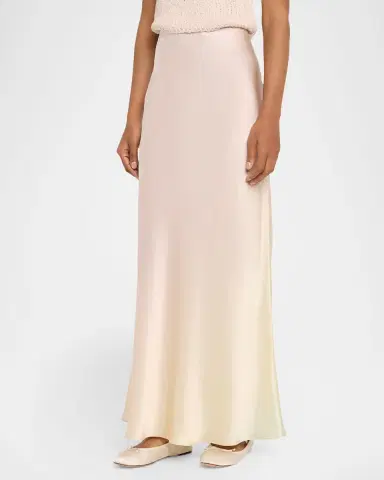 Sablyn Grace Scallop-Trim Silk Maxi Skirt | Thumbnail 4 Sablyn Grace Scallop-Trim Silk Maxi Skirt | Thumbnail 4