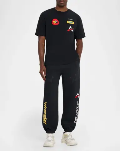 Avirex x Wrangle Men's Multi-Patch Crewneck T-Shirt | Thumbnail 2