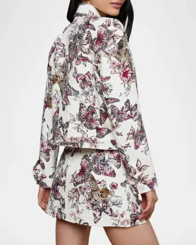 L'Agence Nyx Cropped Jacket | Thumbnail 3 L'Agence Nyx Cropped Jacket | Thumbnail 3