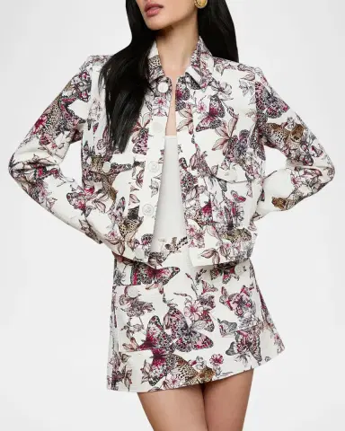 L'Agence Nyx Cropped Jacket | Thumbnail 4 L'Agence Nyx Cropped Jacket | Thumbnail 4