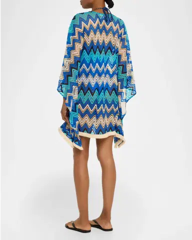 Ramy Brook Chevron Lauryn Mini Dress Coverup | Thumbnail 3