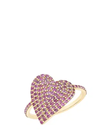 Lana Wrapped Heart Pink Sapphire Ring | Thumbnail 1 Lana Wrapped Heart Pink Sapphire Ring | Thumbnail 1