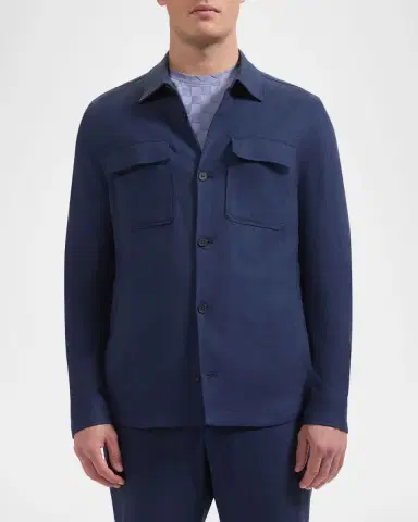 Bugatchi Men's Aerolinen Button-Front Shirt | Thumbnail 3