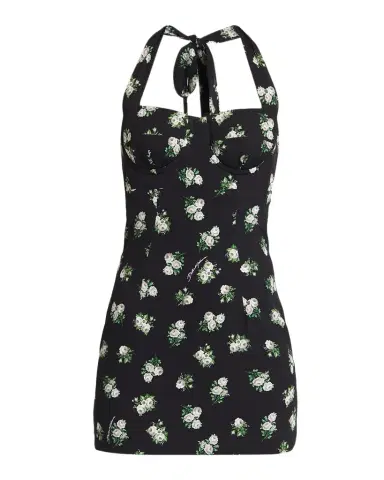 Dolce & Gabbana Floral Bustier Halter Mini Dress | Thumbnail 1 Dolce & Gabbana Floral Bustier Halter Mini Dress | Thumbnail 1