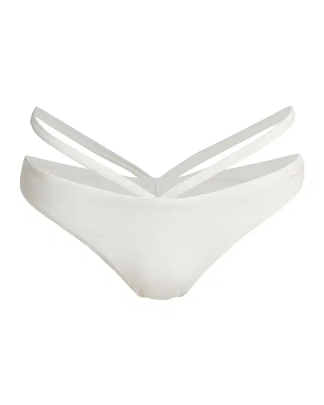 SIMKHAI Emmalynn Solid Strappy Bikini Bottoms