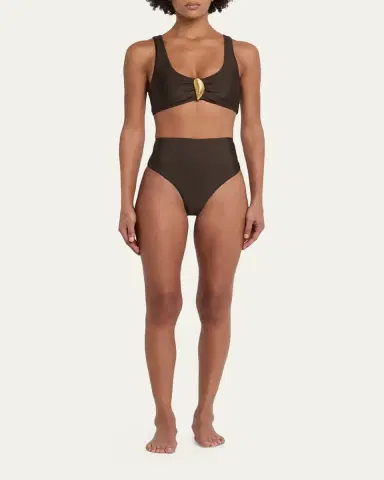 Simkhai The Gracie Shell Bikini Bottoms | Thumbnail 5