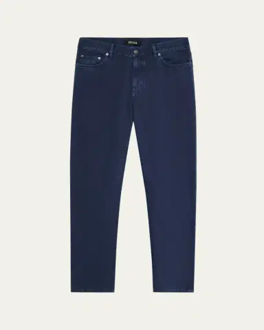 Zegna Men's Pure Cotton Slim Fit Five-Pocket Jeans | Thumbnail 5
