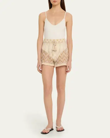 Ramy Brook Chevron Duke Coverup Shorts | Thumbnail 2 Ramy Brook Chevron Duke Coverup Shorts | Thumbnail 2