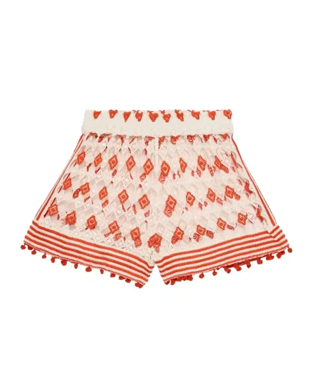Ramy Brook Cordelia Crochet Coverup Mini Shorts