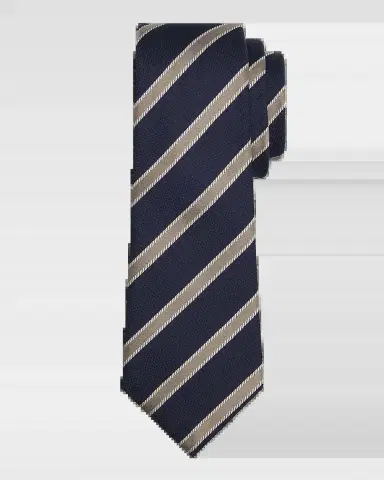 Giorgio Armani Men's Woven Stripe Silk Tie | Thumbnail 2