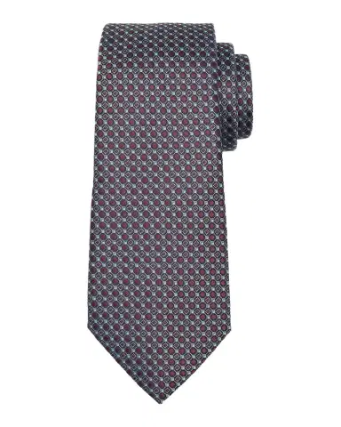 Giorgio Armani Men's Geometric Woven Silk Jacquard Tie | Thumbnail 1