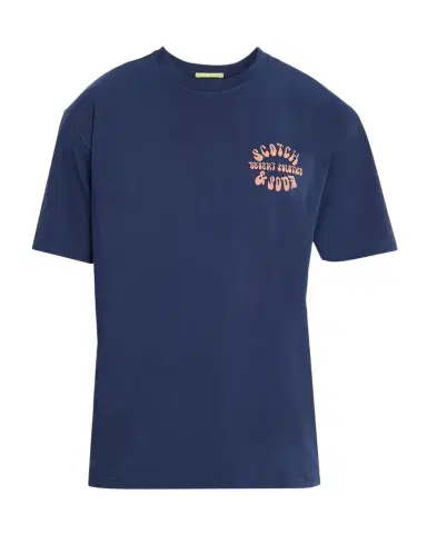 Scotch & Soda Men's Graphic Logo Cotton T-Shirt | Thumbnail 1
