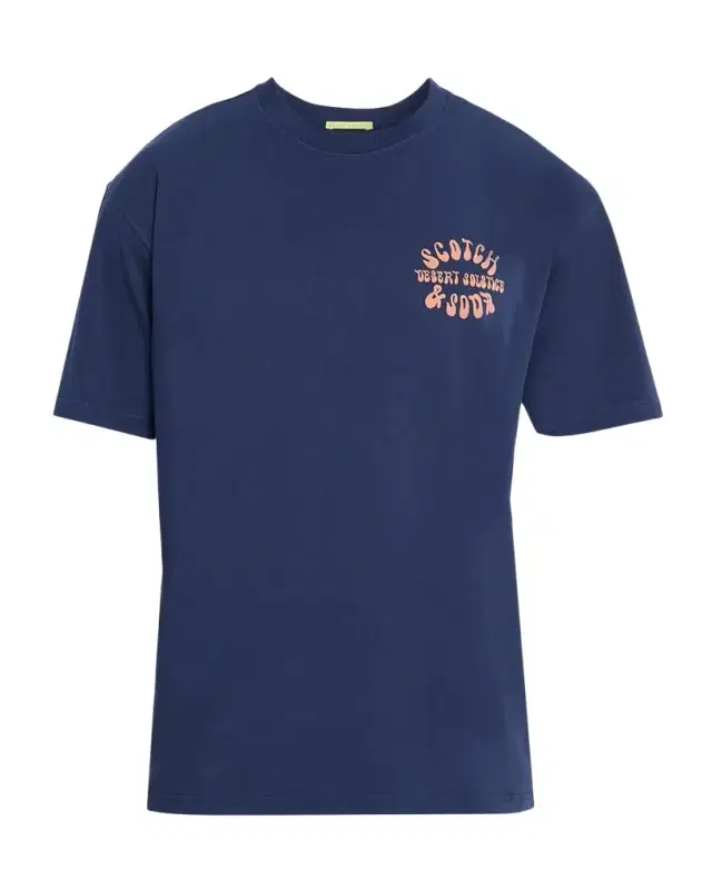 Scotch & Soda Men 's Graphic Logo Cotton T-Shirt