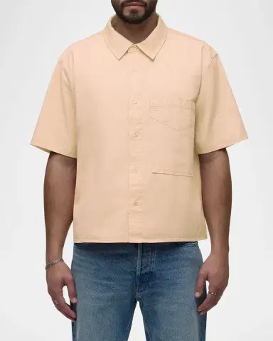 Hudson Men's Rex Cotton Short-Sleeve Shirt | Thumbnail 3