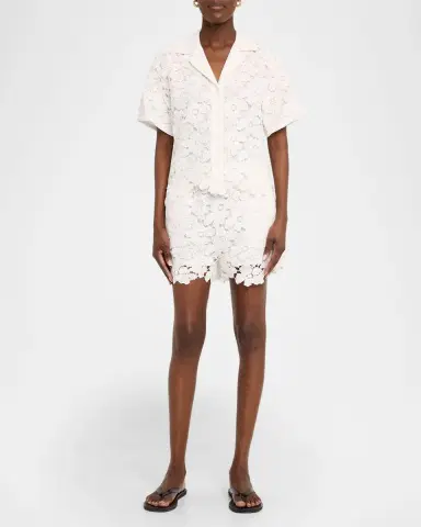 Simkhai Glenn Lace Camp Shirt | Thumbnail 2 Simkhai Glenn Lace Camp Shirt | Thumbnail 2