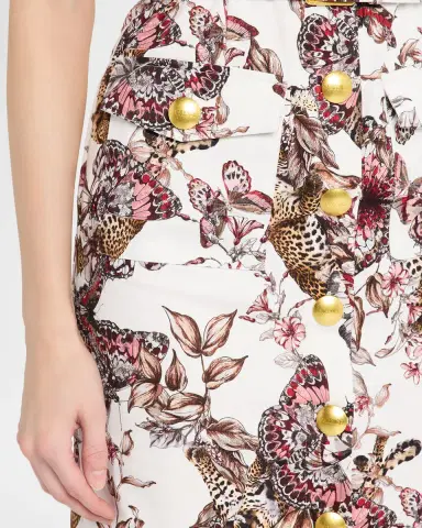 L'Agence Ida Button-Front Midi Dress | Thumbnail 5 L'Agence Ida Button-Front Midi Dress | Thumbnail 5