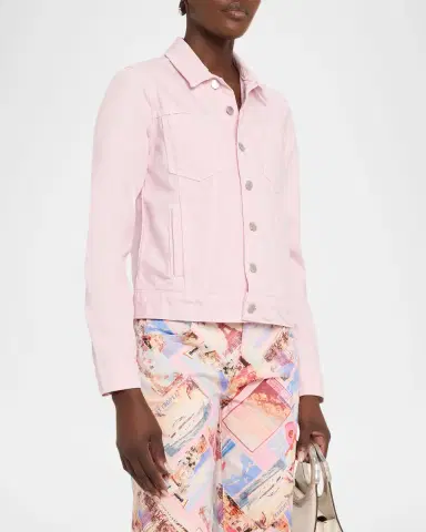 L'Agence Celina Slim Femme Denim Jacket | Thumbnail 3