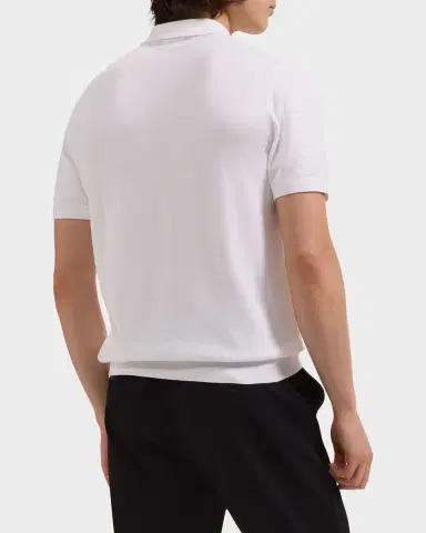 Bugatchi Men's Textured Grid Short-Sleeve Polo Sweater | Thumbnail 3 Bugatchi Men's Textured Grid Short-Sleeve Polo Sweater | Thumbnail 3