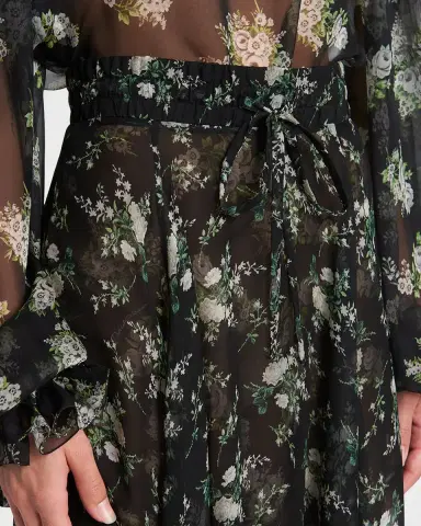 Dolce & Gabbana Floral Silk Chiffon Maxi Pull-On Skirt | Thumbnail 5 Dolce & Gabbana Floral Silk Chiffon Maxi Pull-On Skirt | Thumbnail 5