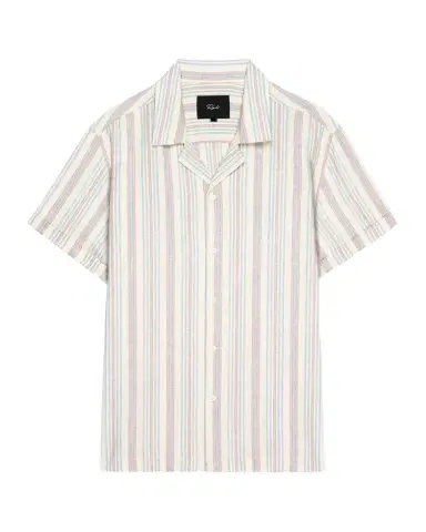 Rails Men's Short-Sleeve Amalfi Shirt in Stripes | Thumbnail 1