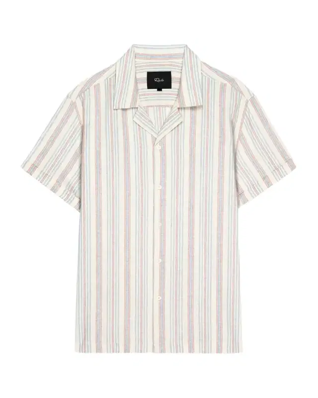 Men 's Short-Sleeve Amalfi Shirt in Stripes