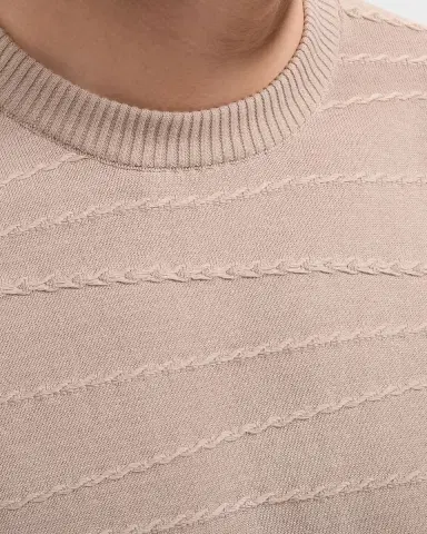 Bugatchi Men's Chain-Link Crewneck Sweater | Thumbnail 5 Bugatchi Men's Chain-Link Crewneck Sweater | Thumbnail 5