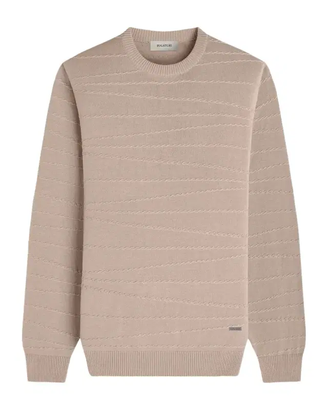 Bugatchi Men 's Chain-Link Crewneck Sweater