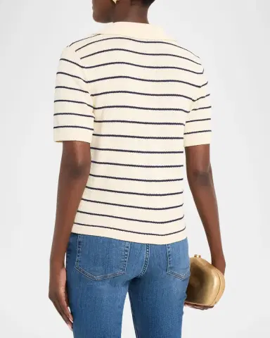 FRAME The Striped Relaxed Polo | Thumbnail 2