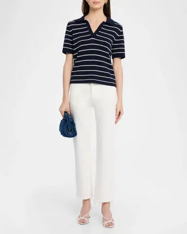 FRAME The Striped Relaxed Polo | Thumbnail 5