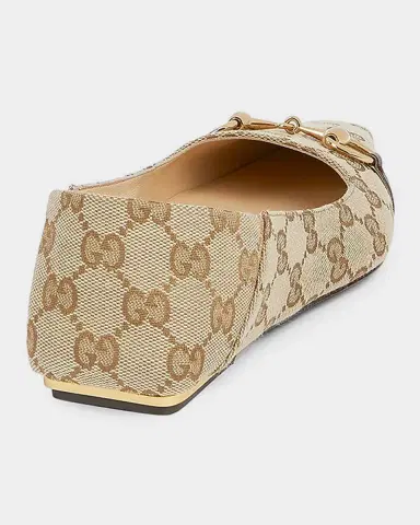 Gucci Vittoria GG Canvas Ballerina Flats | Thumbnail 2 Gucci Vittoria GG Canvas Ballerina Flats | Thumbnail 2