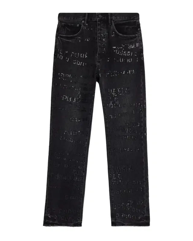 Men 's P011 Sequins Wordmark Jeans